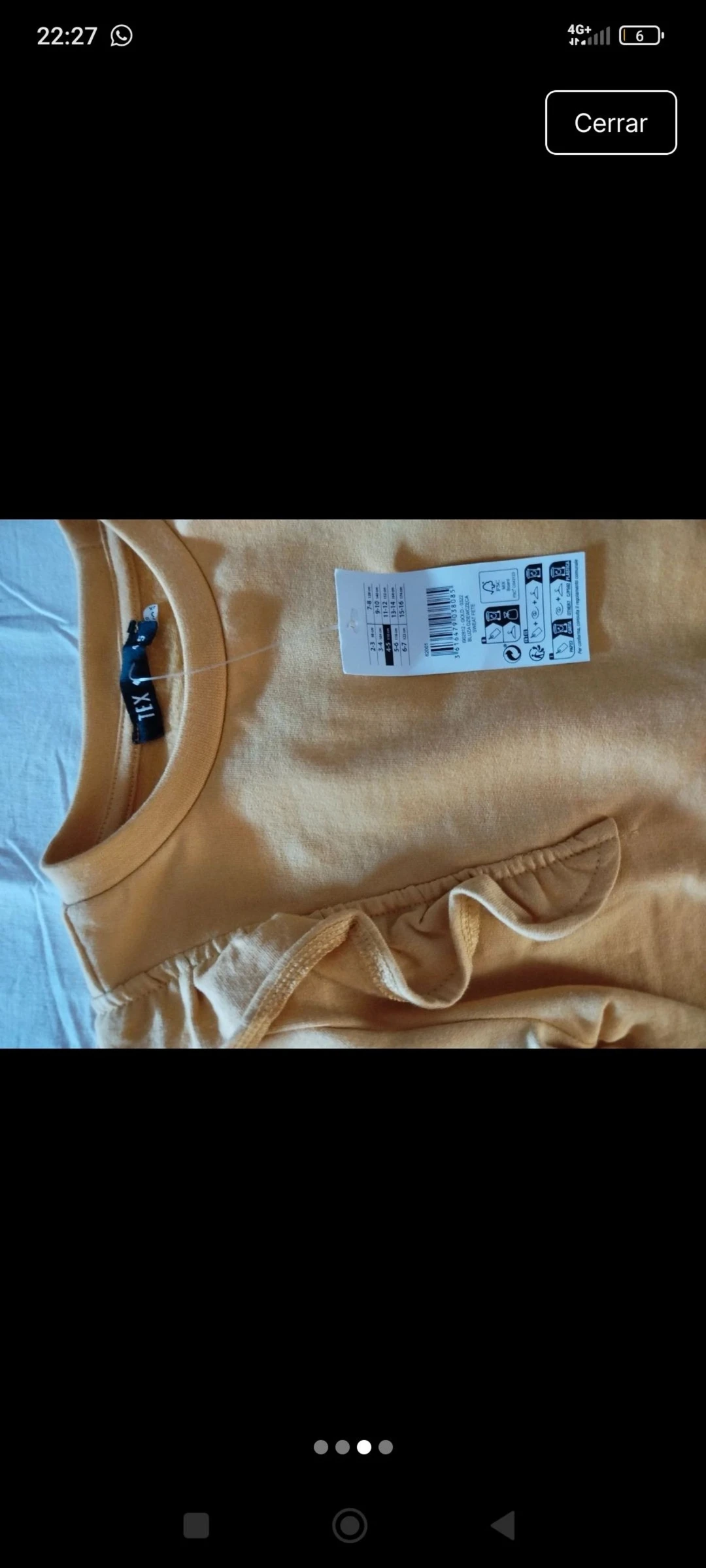 Sudadera afelpada mostaza 4-5 años nueva – photo 3